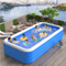 Inflatable Rectangular Swimming Pool Portable Large Adult Home Bath Pool 8