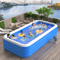 Inflatable Rectangular Swimming Pool Portable Large Adult Home Bath Pool 11