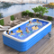 Inflatable Rectangular Swimming Pool Portable Large Adult Home Bath Pool 12