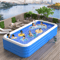 Inflatable Rectangular Swimming Pool Portable Large Adult Home Bath Pool 12