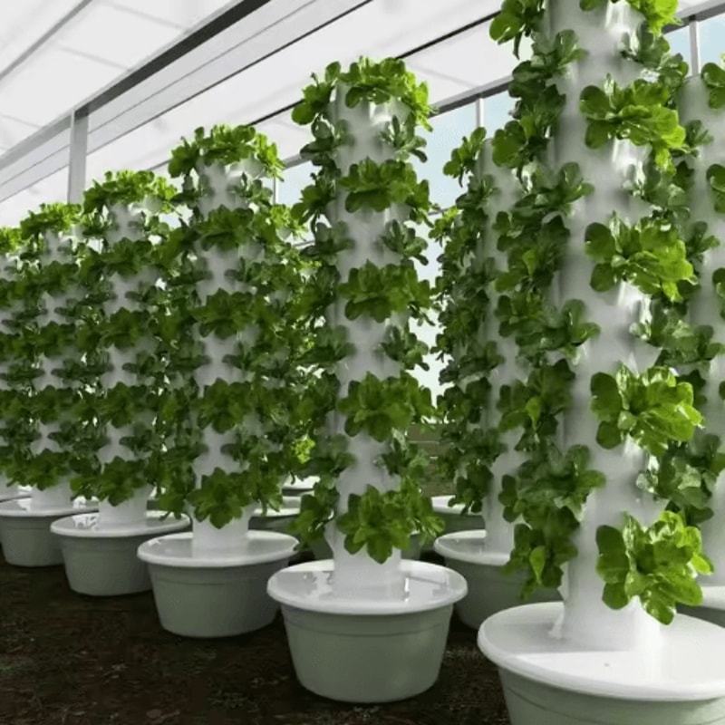 Vertical Hydroponic Tower Planter Intelligent Soilless Vegetable Growing Column 2
