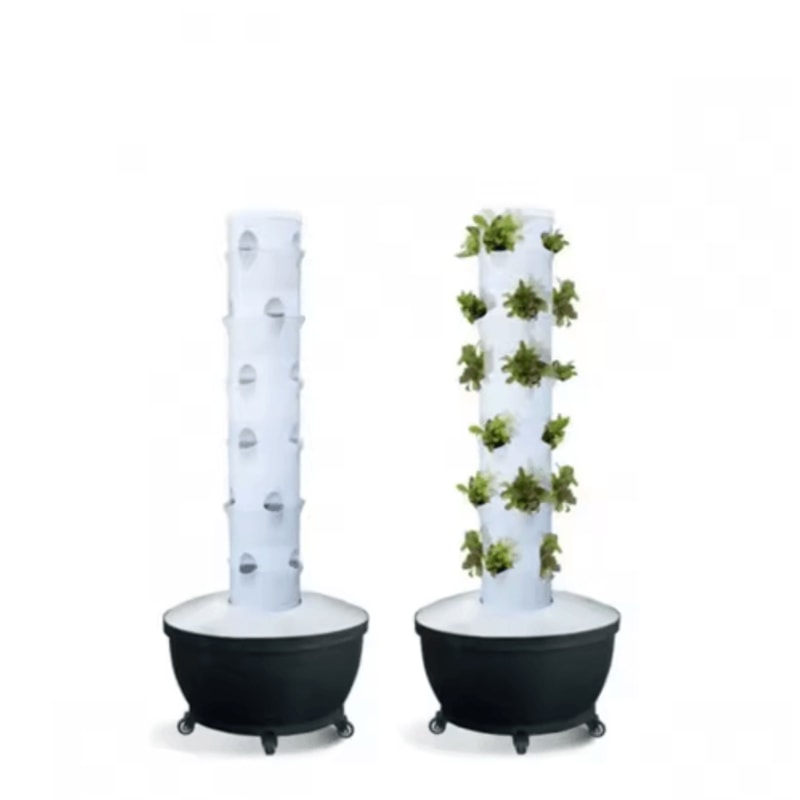 Vertical Hydroponic Tower Planter Intelligent Soilless Vegetable Growing Column 4