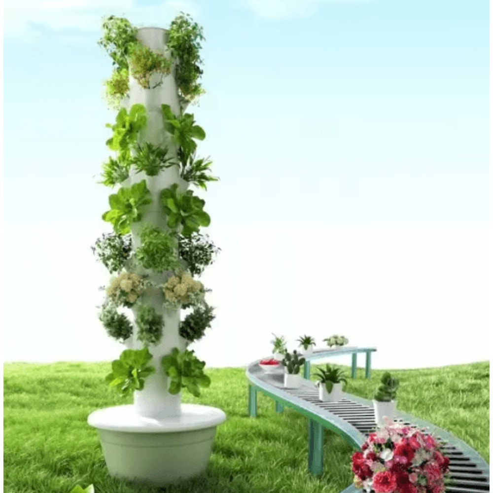 Vertical Hydroponic Tower Planter Intelligent Soilless Vegetable Growing Column 6