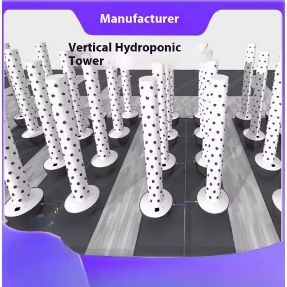 Vertical Hydroponic Tower Planter Intelligent Soilless Vegetable Growing Column 7