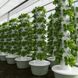 vertical hydroponic tower planter intelligent soilless vegetable growing column