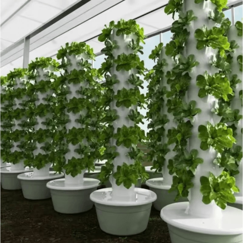 Vertical Hydroponic Tower Planter Intelligent Soilless Vegetable Growing Column 0