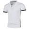 Mens Summer Short Sleeve Polo Shirt Lightweight Breathable Lapel Streetwear Business Tee 10