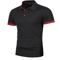 Mens Summer Short Sleeve Polo Shirt Lightweight Breathable Lapel Streetwear Business Tee 9