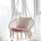 Hanging Cotton Rope Swing Chair With Cushion Indoor Hammock Chair With Hardware Kit 2
