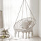 Hanging Cotton Rope Swing Chair With Cushion Indoor Hammock Chair With Hardware Kit 4