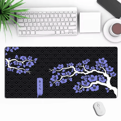sakura xxl gaming mouse pad purple cherry blossom xxxl desk mat 90x40cm for keyboard and mouse