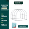 Arched Outdoor Greenhouse Winter Warm Insulated Plant House For Balcony Courtyard And Vegetable Fro 3