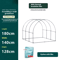 Arched Outdoor Greenhouse Winter Warm Insulated Plant House For Balcony Courtyard And Vegetable Fro 3