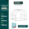 Arched Outdoor Greenhouse Winter Warm Insulated Plant House For Balcony Courtyard And Vegetable Fro 6