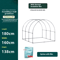 Arched Outdoor Greenhouse Winter Warm Insulated Plant House For Balcony Courtyard And Vegetable Fro 6