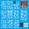 9PCS Snowflake Christmas Window Stickers Reindeer New Year Electrostatic White Holiday Decals 8