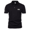 Mens Summer Short Sleeve Embroidered Polo Shirt Lightweight Breathable Solid Color T Shirt 5