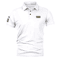 Mens Summer Short Sleeve Embroidered Polo Shirt Lightweight Breathable Solid Color T Shirt 6