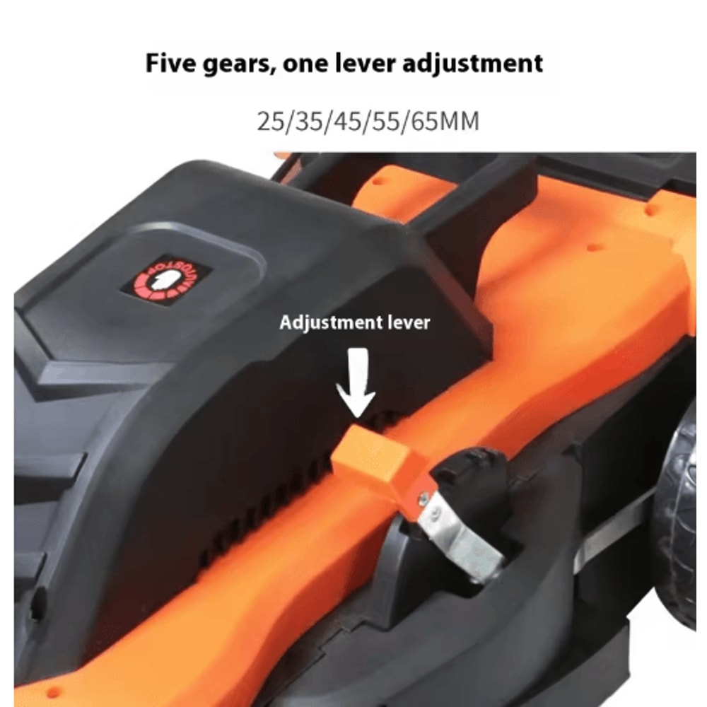 High Power Lithium Battery Electric Lawn Mower Silent Hand Pushed Grass Trimmer For Garden And Cour 3