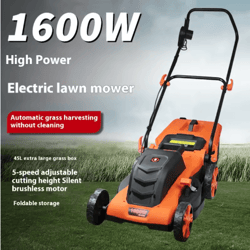 high power lithium battery electric lawn mower silent hand pushed grass trimmer for garden and courtyard
