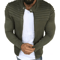 Mens Autumn Sports Casual Jacket Slim Fit Pleated Stripe Zip Up Cardigan Coat 0