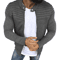 Mens Autumn Sports Casual Jacket Slim Fit Pleated Stripe Zip Up Cardigan Coat 3