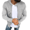 Mens Autumn Sports Casual Jacket Slim Fit Pleated Stripe Zip Up Cardigan Coat 4