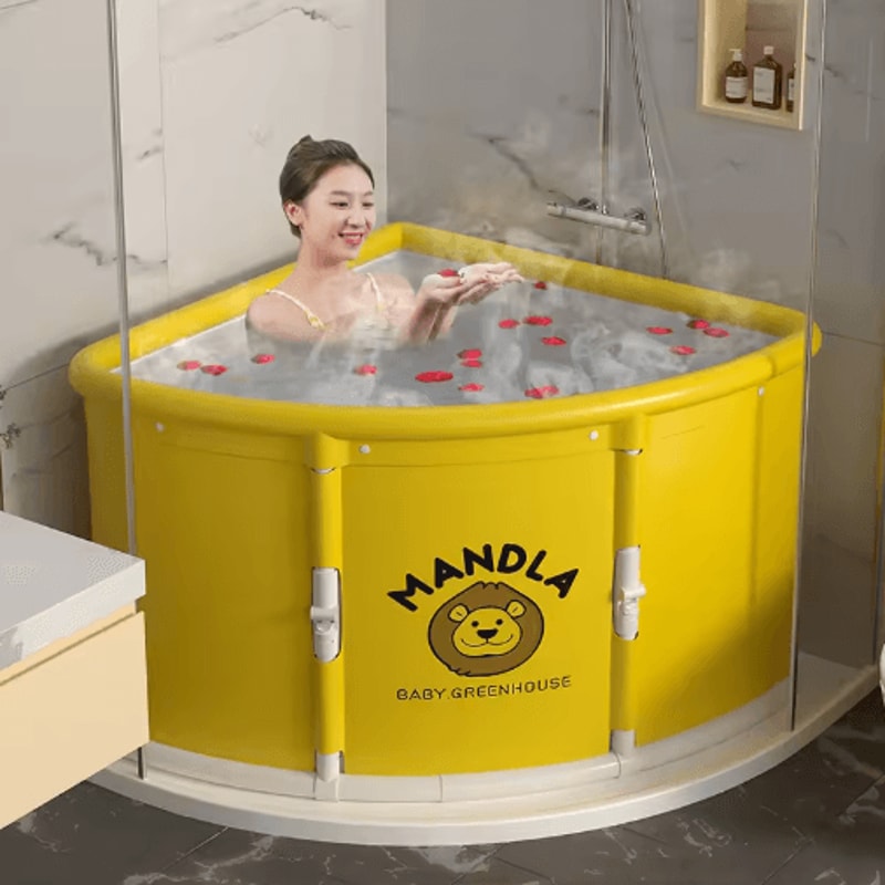 Portable One Second Foldable Bathtub Adult And Children Triangle Bath Bucket Installation Free One 2