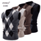 Mens Argyle Knit Vest V Neck Sleeveless Slim Fit Pullover Sweater 0