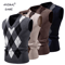 Mens Argyle Knit Vest V Neck Sleeveless Slim Fit Pullover Sweater 0
