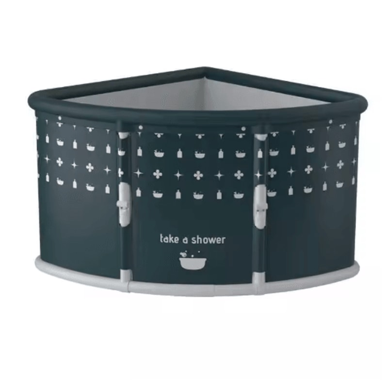 Portable One Second Foldable Bathtub Installation Free Triangle Bath Bucket For Adults And Kids 4