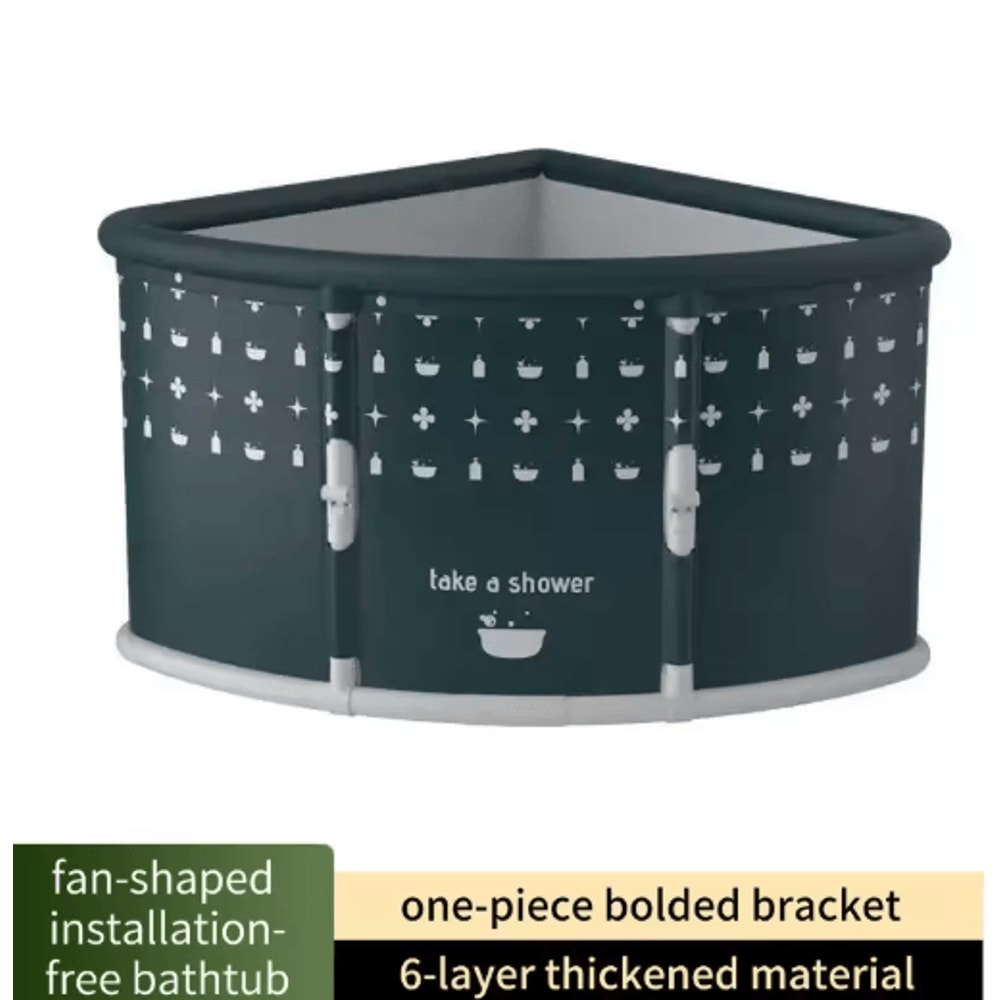 Portable One Second Foldable Bathtub Installation Free Triangle Bath Bucket For Adults And Kids 7