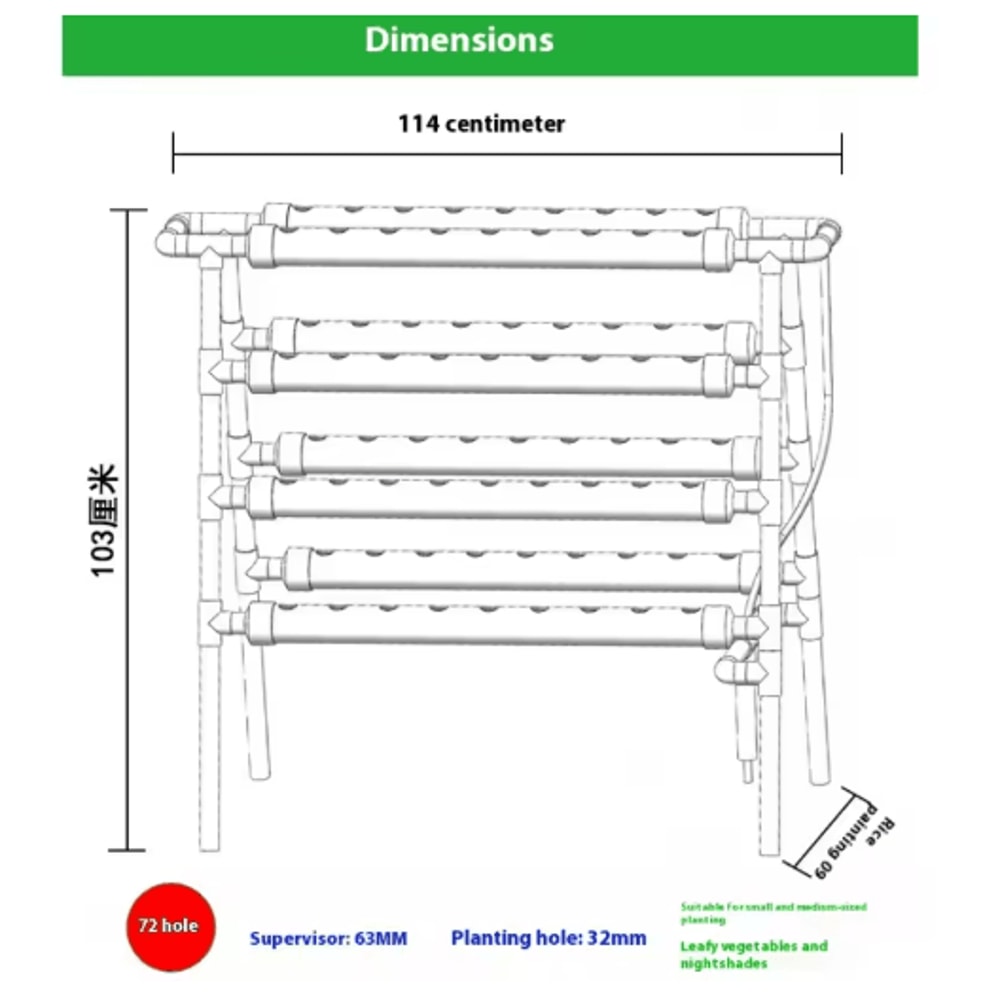 Vertical Hydroponic Flower Stand 3D Soilless Planting System For Vegetables And Balcony Gardening 3