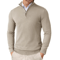 Mens Quarter Zip Knit Sweater Slim Fit Lightweight Mock Neck Pullover 0