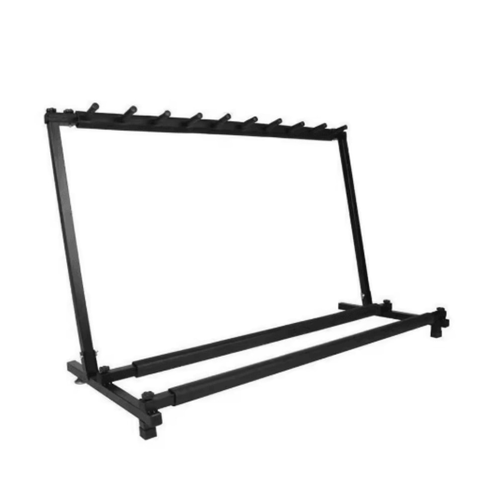 Multi Tier Guitar And Bass Rack Square Tube Instrument Organizer 3 To 7 Tier Options 1