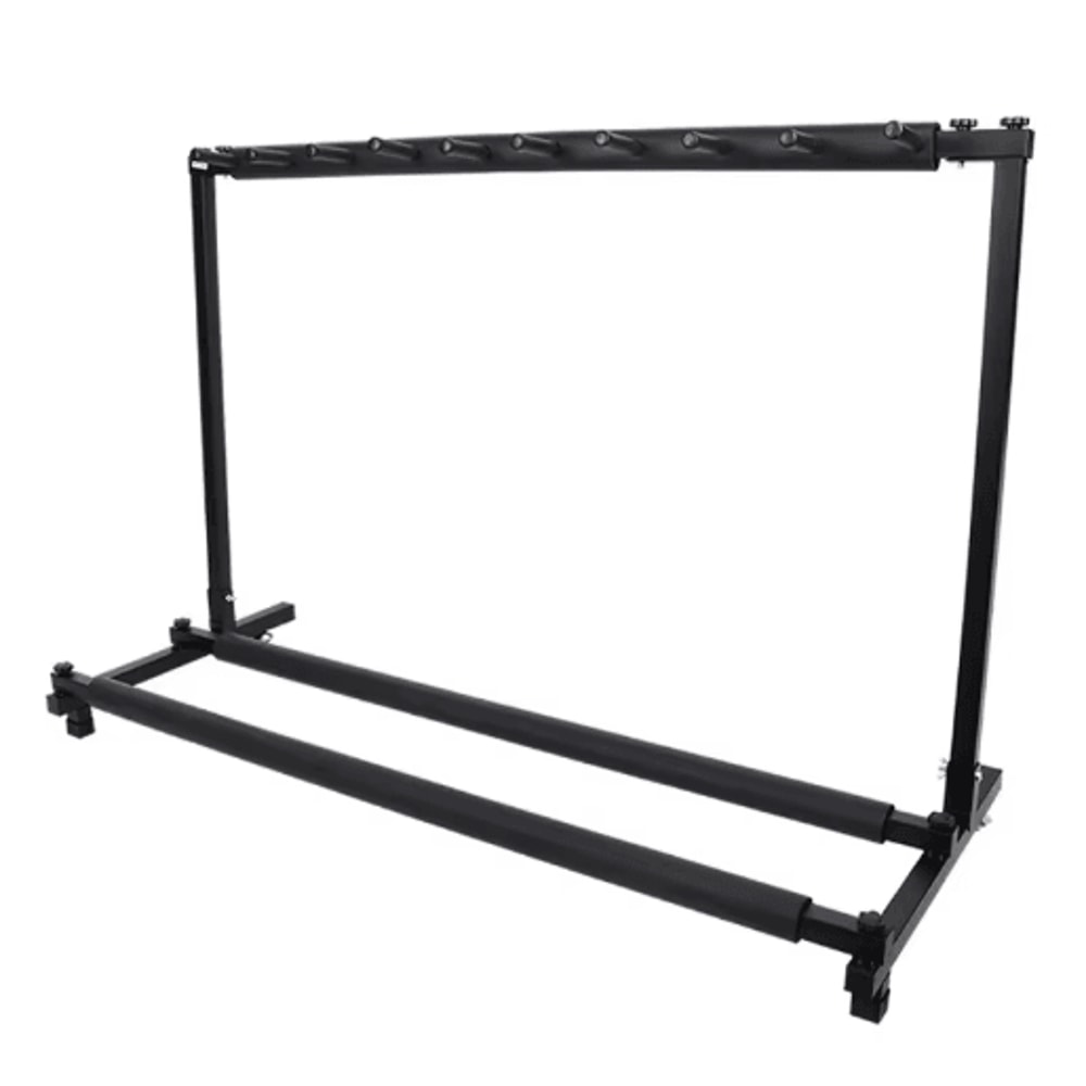 Multi Tier Guitar And Bass Rack Square Tube Instrument Organizer 3 To 7 Tier Options 7