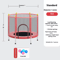 Kids Indoor Bouncy Trampoline Baby Fitness Jumper With Safety Net And Thick Steel Frame 4