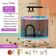 Kids Indoor Bouncy Trampoline Baby Fitness Jumper With Safety Net And Thick Steel Frame 19