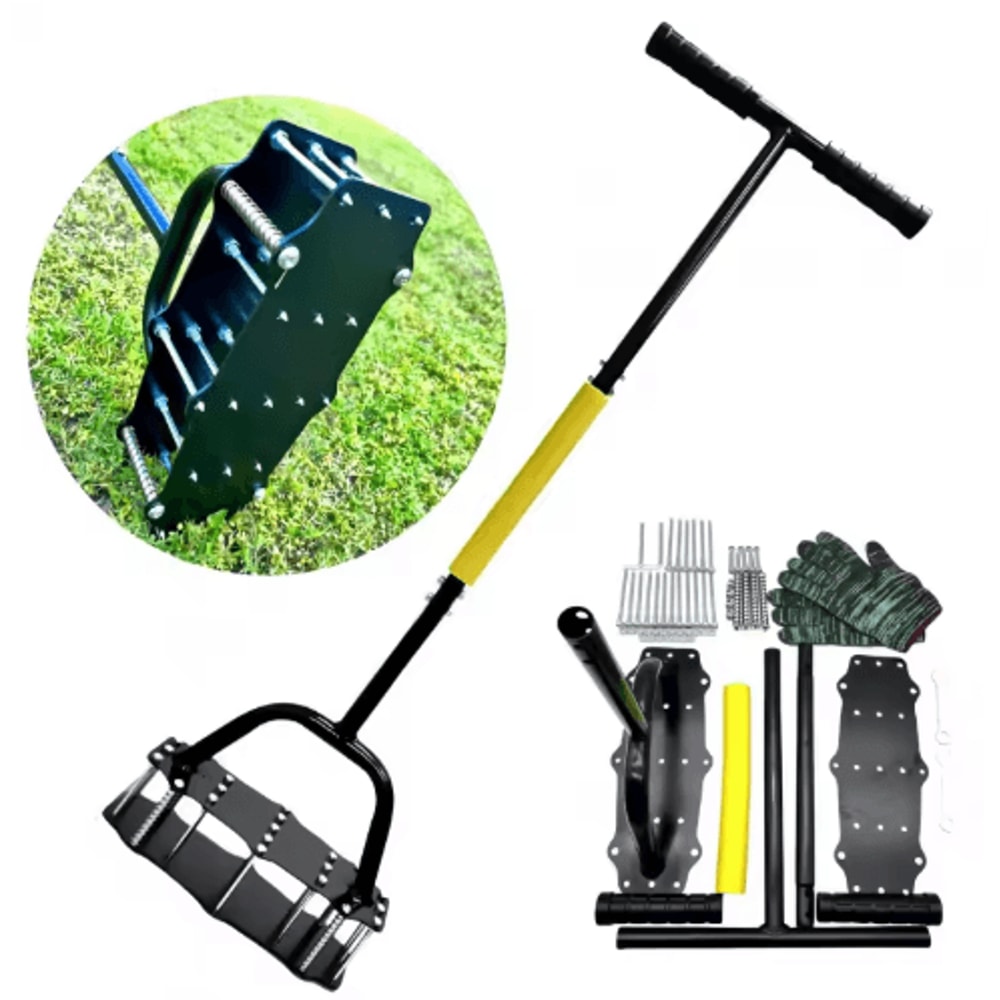 Standing Garden Soil Looser Spring Type Labor Saving Lawn And Orchard Hole Puncher 0