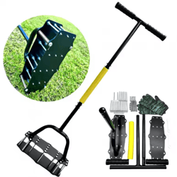 standing garden soil looser spring type labor saving lawn and orchard hole puncher