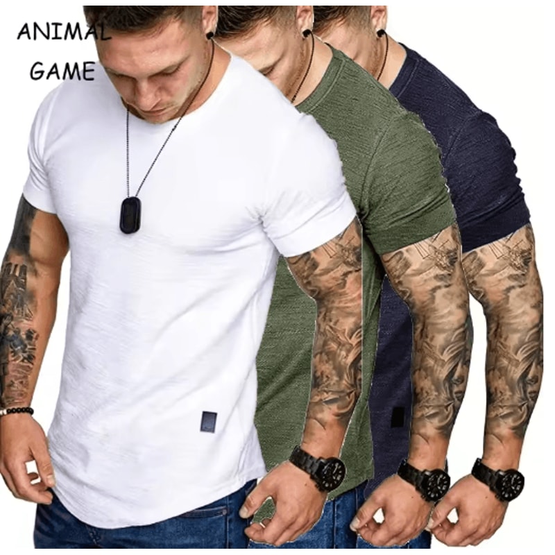 Mens Short Sleeve Crew Neck T Shirt Lightweight Casual And Active Wear 0