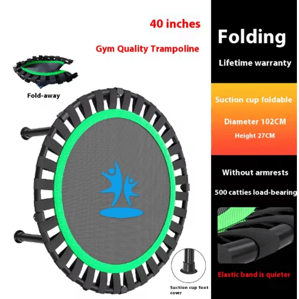 Home Fitness Trampoline Indoor Jumping Bed For Kids And Adults 7