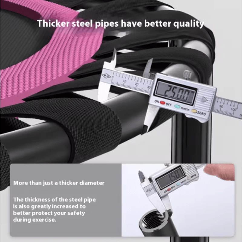 Home Fitness Trampoline Indoor Jumping Bed For Kids And Adults 11