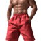 Mens Linen Cotton Elastic Waist Shorts Lightweight Summer Jogging And Basketball Wear 1