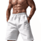 Mens Linen Cotton Elastic Waist Shorts Lightweight Summer Jogging And Basketball Wear 7