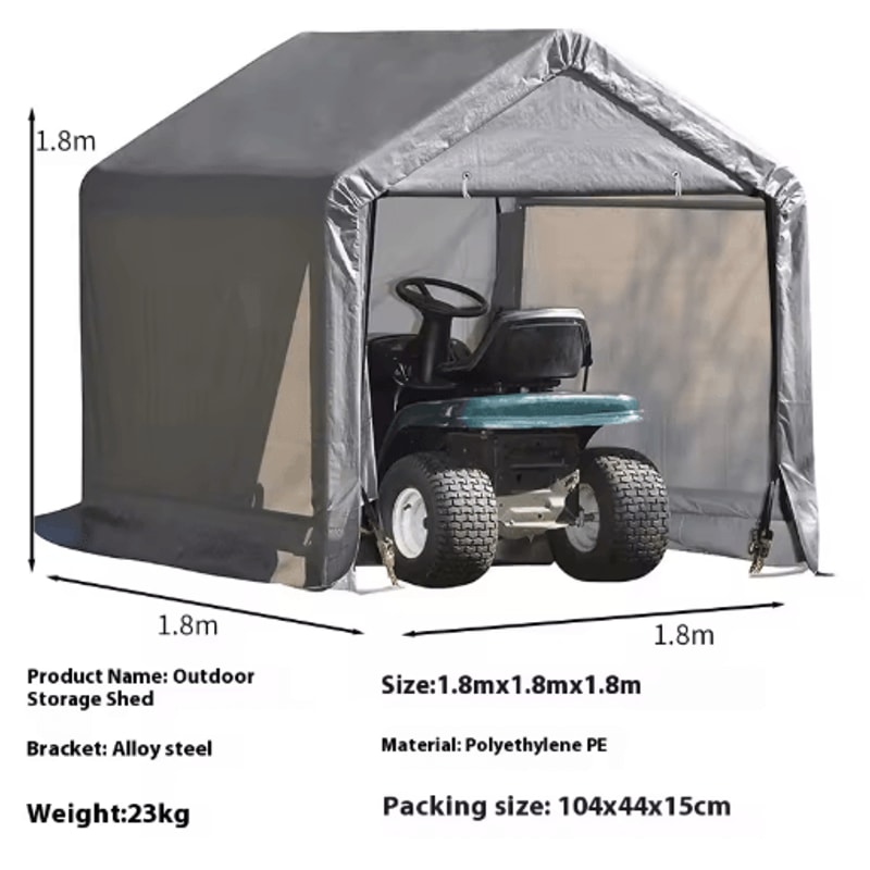 Outdoor Sunshade Carport Canopy Dustproof Shelter For Motorcycle Garden And Balcony 2