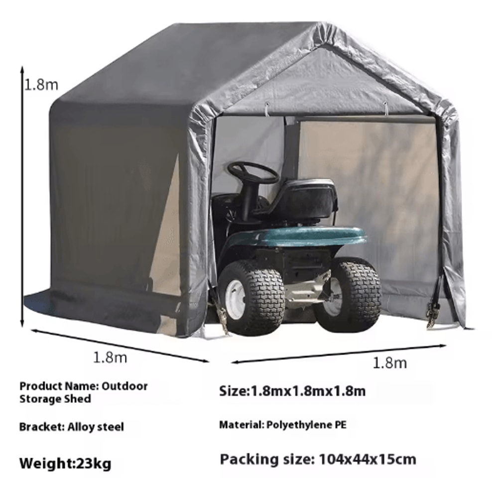 Outdoor Sunshade Carport Canopy Dustproof Shelter For Motorcycle Garden And Balcony 3