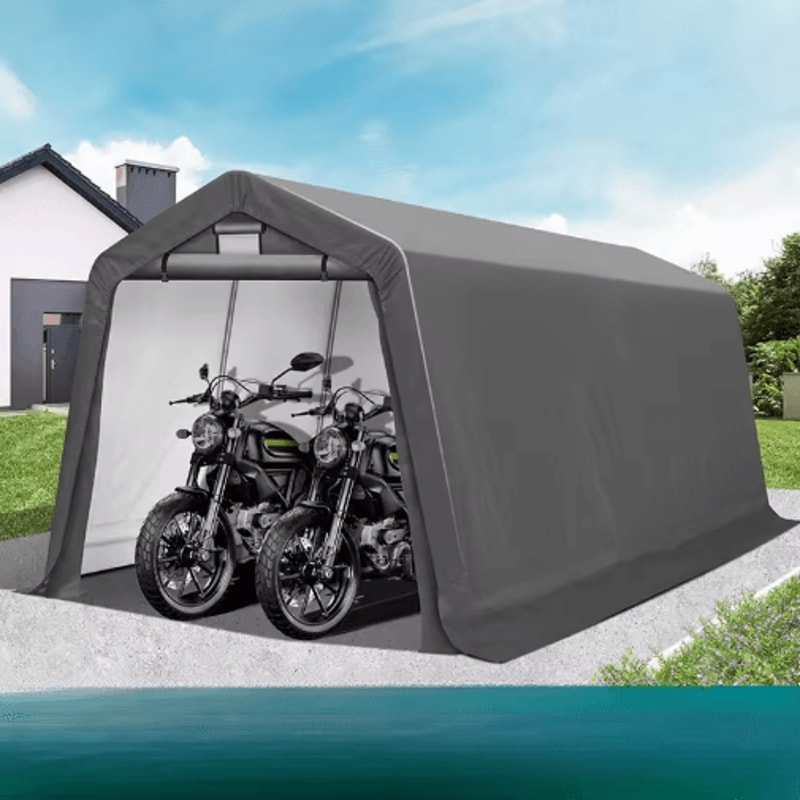Outdoor Sunshade Carport Canopy Dustproof Shelter For Motorcycle Garden And Balcony 4