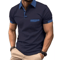 Mens Short Sleeve Polo Shirt Lightweight Breathable And Casual Fit With Pocket 3