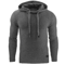 Unisex Warm Zip Up Hoodie Oversized Casual Solid Color Sweatshirt 6